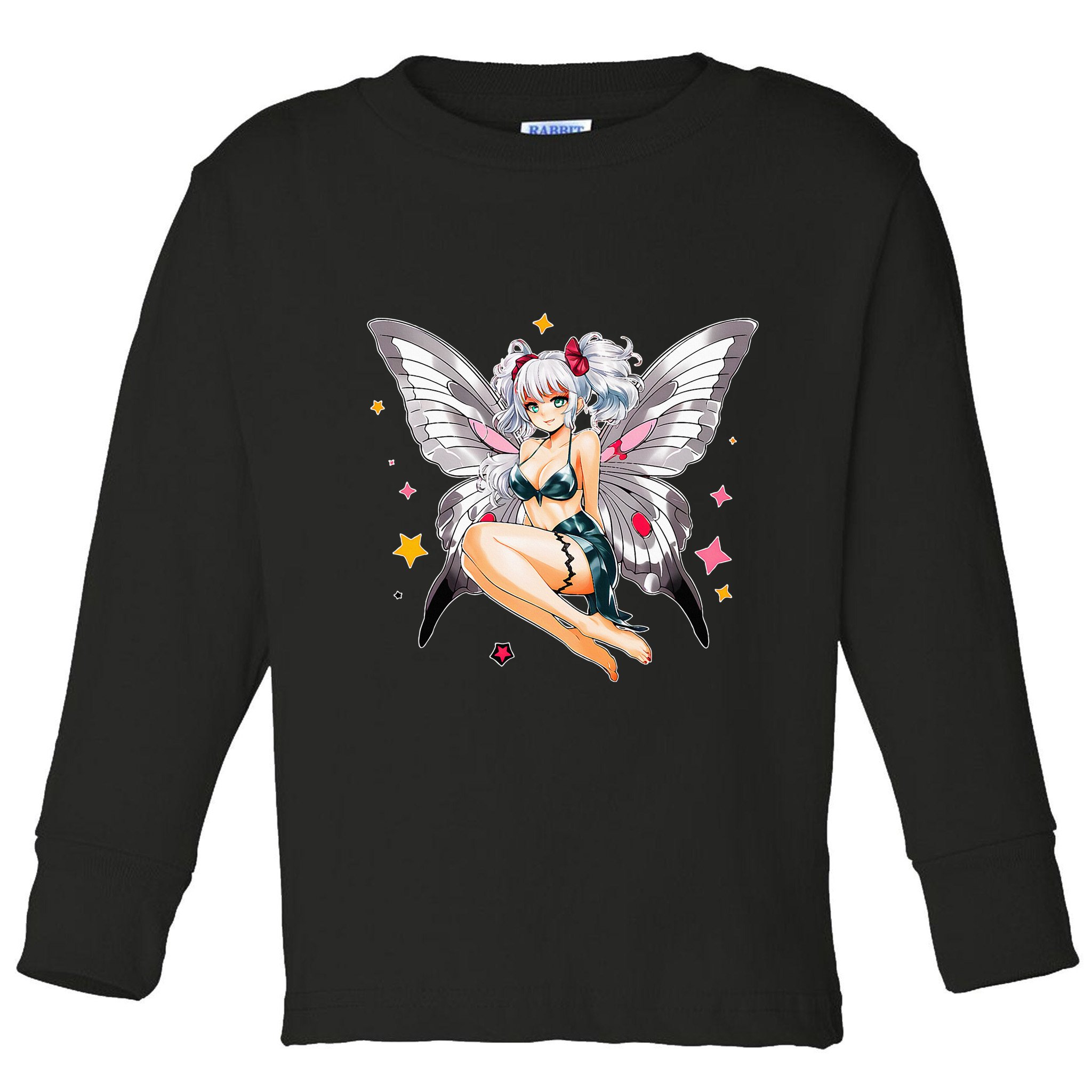 Moth Girl Anime Cute Giant Monster Kawaii Anime Toddler Long Sleeve Shirt