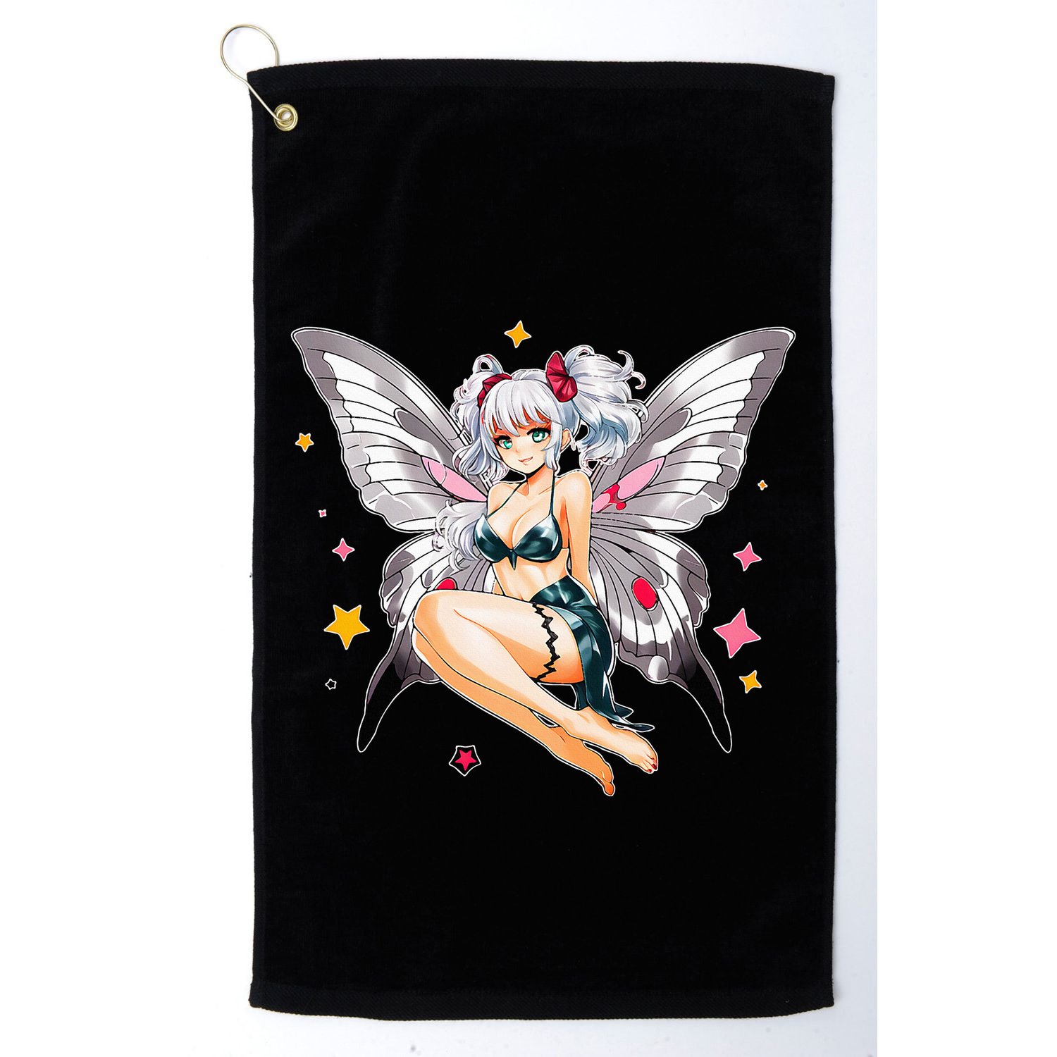 Moth Girl Anime Cute Giant Monster Kawaii Anime Golf Towel