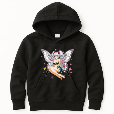 Moth Girl Anime Cute Giant Monster Kawaii Anime Kids Hoodie