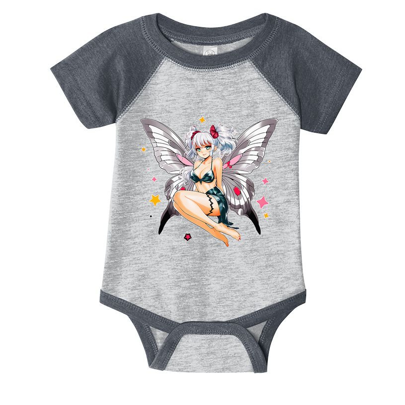 Moth Girl Anime Cute Giant Monster Kawaii Anime Infant Baby Jersey Bodysuit