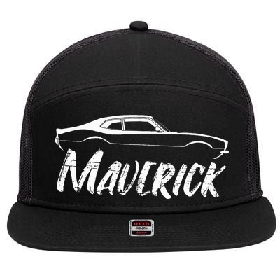 Maverick Grabber American Muscle Car Classic 7 Panel Mesh Trucker Snapback Hat
