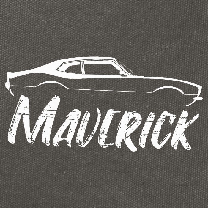 Maverick Grabber American Muscle Car Classic Cotton Canvas Backpack