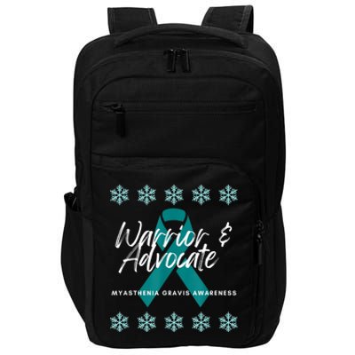 Myasthenia Gravis Awareness Teal Ribbon Warrior Advocate Impact Tech Backpack