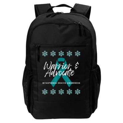 Myasthenia Gravis Awareness Teal Ribbon Warrior Advocate Daily Commute Backpack