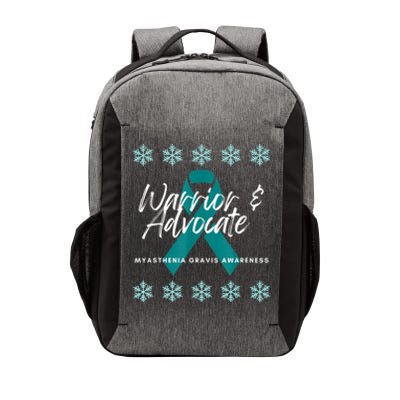 Myasthenia Gravis Awareness Teal Ribbon Warrior Advocate Vector Backpack