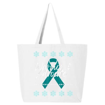 Myasthenia Gravis Awareness Teal Ribbon Warrior Advocate 25L Jumbo Tote