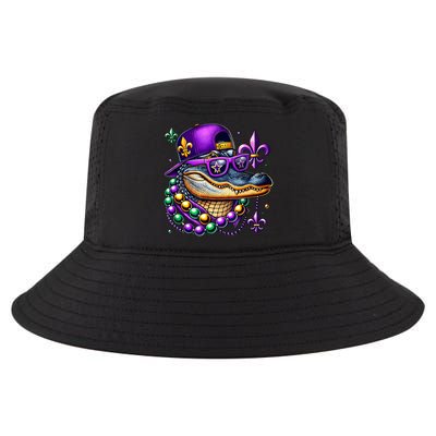 Mardi Gras Alligator Mardigator Crocodile Cool Comfort Performance Bucket Hat