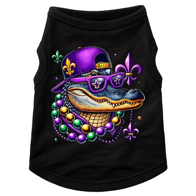 Mardi Gras Alligator Mardigator Crocodile Doggie Tank