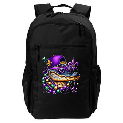 Mardi Gras Alligator Mardigator Crocodile Backpack