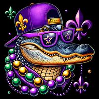 Mardi Gras Alligator Mardigator Crocodile Mug