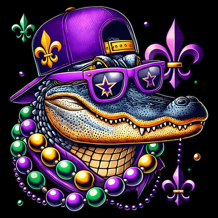 Mardi Gras Alligator Mardigator Crocodile Mug