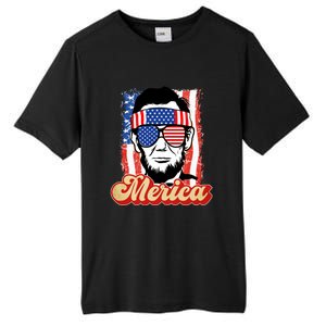 Merica Gift Ann Arbor Trump Lincoln 4th Of July Merica Great Gift Tall Fusion ChromaSoft Performance T-Shirt