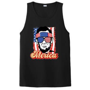 Merica Gift Ann Arbor Trump Lincoln 4th Of July Merica Great Gift PosiCharge Competitor Tank