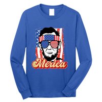 Merica Gift Ann Arbor Trump Lincoln 4th Of July Merica Great Gift Long Sleeve Shirt