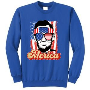 Merica Gift Ann Arbor Trump Lincoln 4th Of July Merica Great Gift Sweatshirt