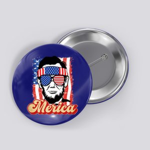 Merica Gift Ann Arbor Trump Lincoln 4th Of July Merica Great Gift Button