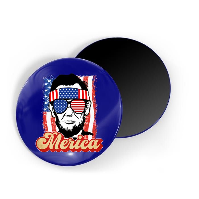 Merica Gift Ann Arbor Trump Lincoln 4th Of July Merica Great Gift Magnet