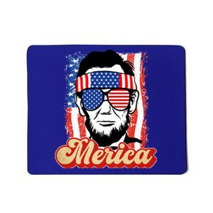 Merica Gift Ann Arbor Trump Lincoln 4th Of July Merica Great Gift Mousepad