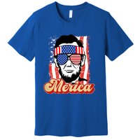 Merica Gift Ann Arbor Trump Lincoln 4th Of July Merica Great Gift Premium T-Shirt