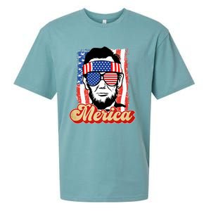 Merica Gift Ann Arbor Trump Lincoln 4th Of July Merica Great Gift Sueded Cloud Jersey T-Shirt