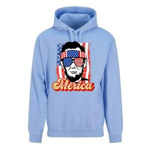 Merica Gift Ann Arbor Trump Lincoln 4th Of July Merica Great Gift Unisex Surf Hoodie