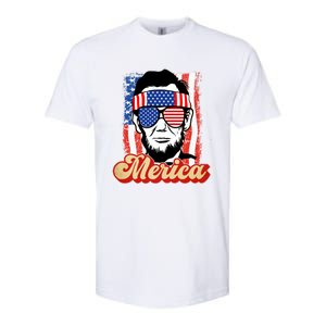 Merica Gift Ann Arbor Trump Lincoln 4th Of July Merica Great Gift Softstyle CVC T-Shirt