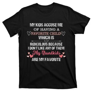 My Grand Are Favorite Funny Family Grandpa Grandma T-Shirt