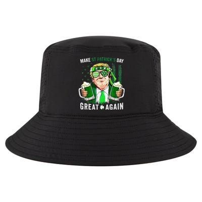 Make Great Again Leprechaun Trump Beer St Patricks Day Cool Comfort Performance Bucket Hat