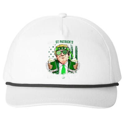 Make Great Again Leprechaun Trump Beer St Patricks Day Snapback Five-Panel Rope Hat