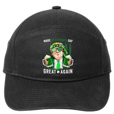 Make Great Again Leprechaun Trump Beer St Patricks Day 7-Panel Snapback Hat