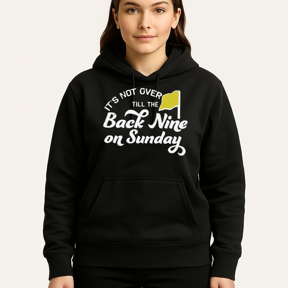 Masters Golf Augusta Back Nine On Sunday Hoodie
