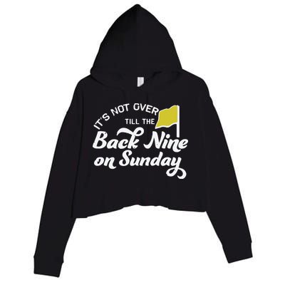 Masters Golf Augusta Back Nine On Sunday Crop Fleece Hoodie