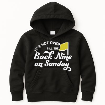 Masters Golf Augusta Back Nine On Sunday Kids Hoodie