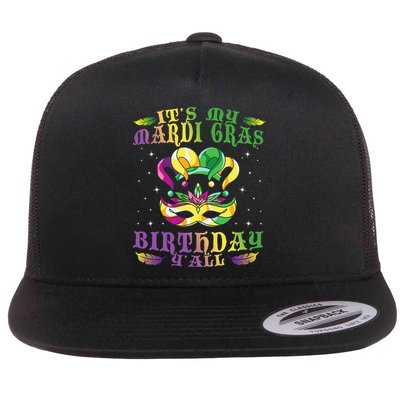 Mardi Gras Birthday Tee It's My Mardi Gras Birthday Y'all Flatbill Hat