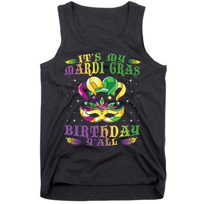 Mardi Gras Birthday Tee It's My Mardi Gras Birthday Y'all Tank Top