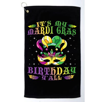 Mardi Gras Birthday Tee It's My Mardi Gras Birthday Y'all Golf Towel