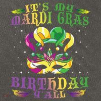 Mardi Gras Birthday Tee It's My Mardi Gras Birthday Y'all Cotton Canvas Backpack