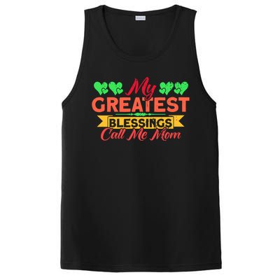 My Greatest Blessings Call Me Mom Vintage Mother Gift PosiCharge Competitor Tank