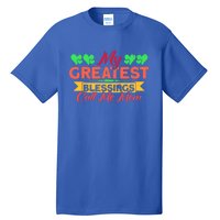 My Greatest Blessings Call Me Mom Vintage Mother Gift Tall T-Shirt