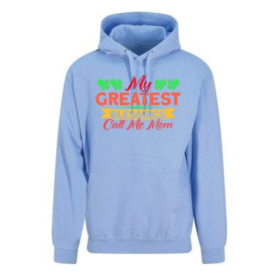 My Greatest Blessings Call Me Mom Vintage Mother Gift Unisex Surf Hoodie