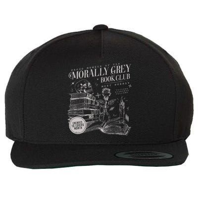 Morally Grey Book Club Wool Snapback Cap