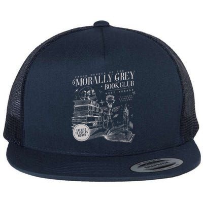 Morally Grey Book Club Flat Bill Trucker Hat