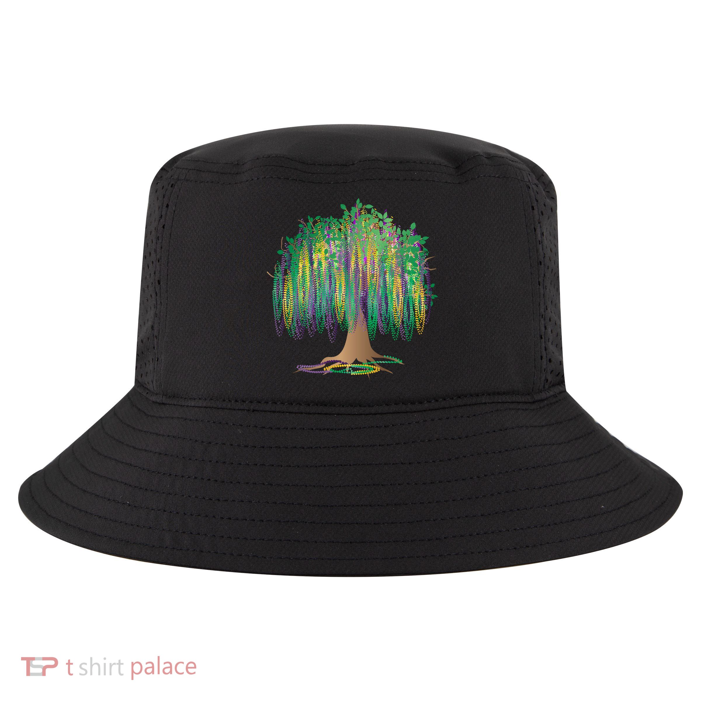 Mardi Gras Bead Tree Celebration Cool Comfort Performance Bucket Hat