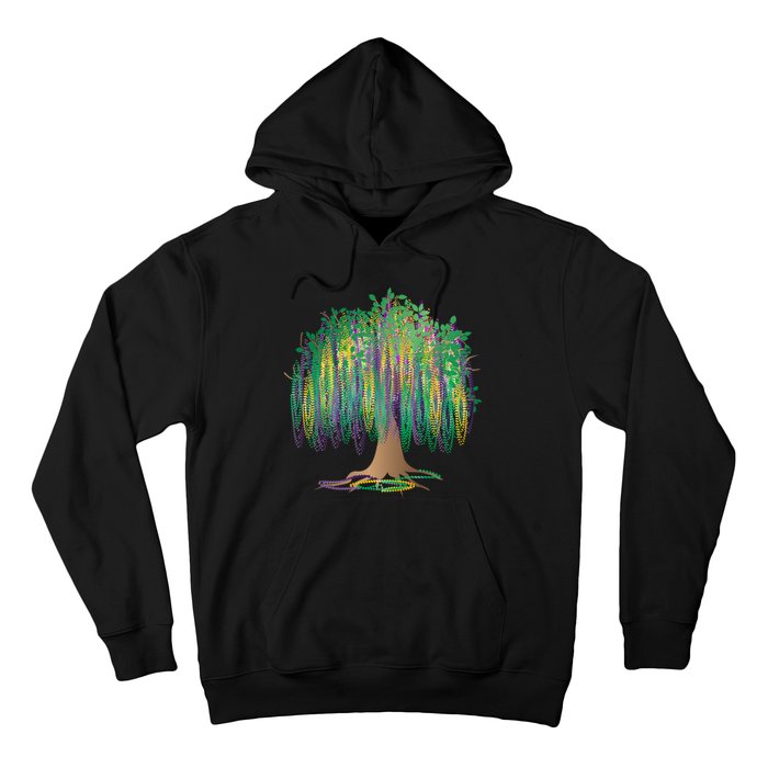 Mardi Gras Bead Tree Celebration Hoodie