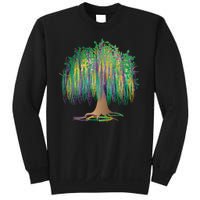 Mardi Gras Bead Tree Celebration Sweatshirt