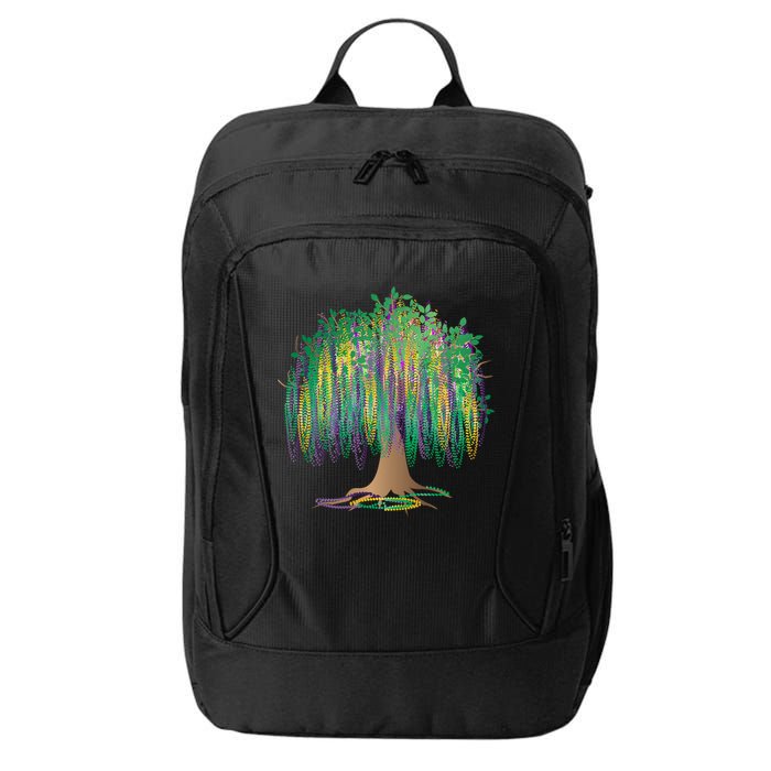 Mardi Gras Bead Tree Celebration City Backpack