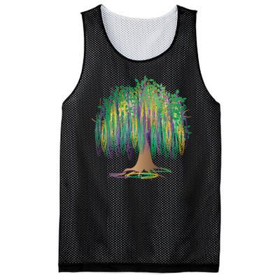 Mardi Gras Bead Tree Celebration Mesh Reversible Basketball Jersey Tank