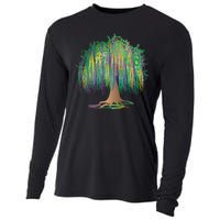 Mardi Gras Bead Tree Celebration Cooling Performance Long Sleeve Crew