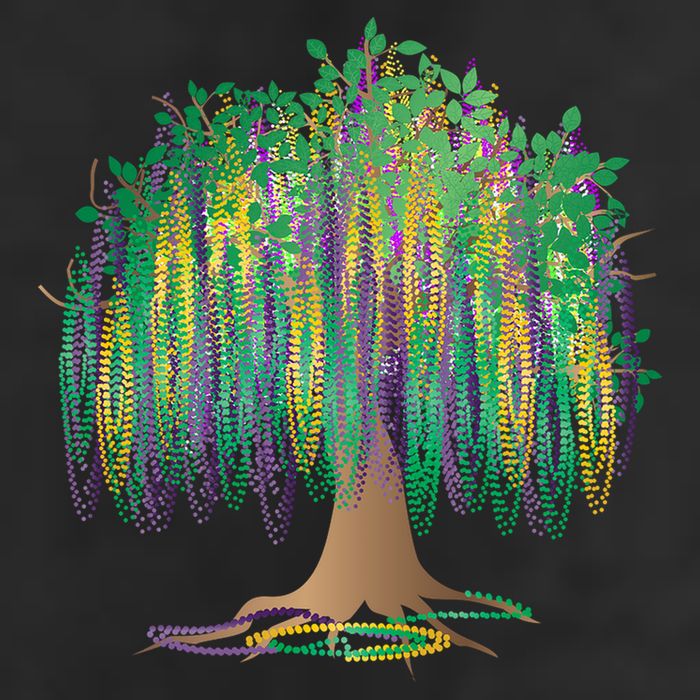 Mardi Gras Bead Tree Celebration 25L Jumbo Tote