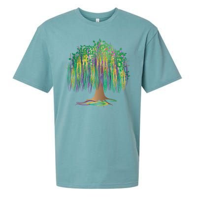 Mardi Gras Bead Tree Celebration Sueded Cloud Jersey T-Shirt